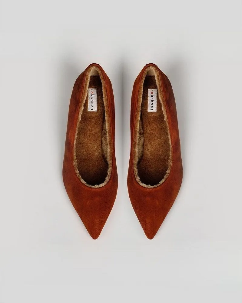 В коллекции RxBshoes появились туфли-лодочки с мехом