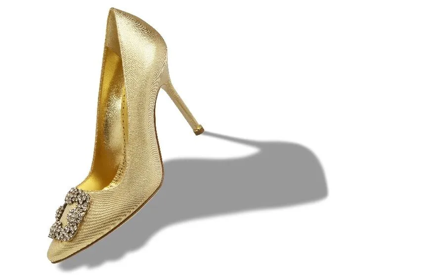 Manolo Blahnik has released a gold anniversary collection