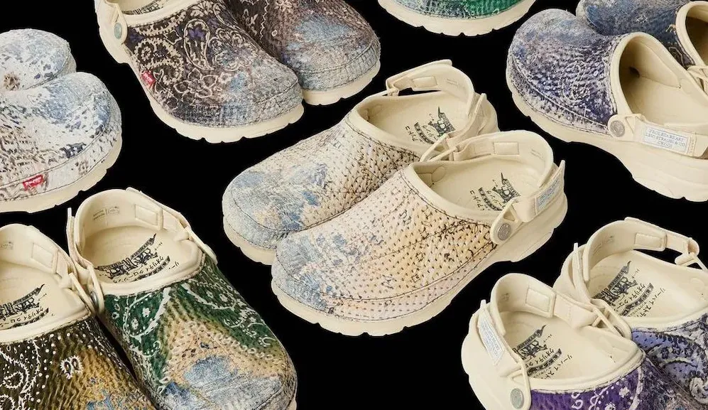Crocs denim shoes outlet