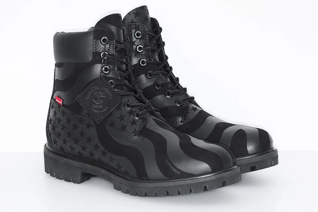 Supreme создал новый дизайн шестидюймовым Timberland