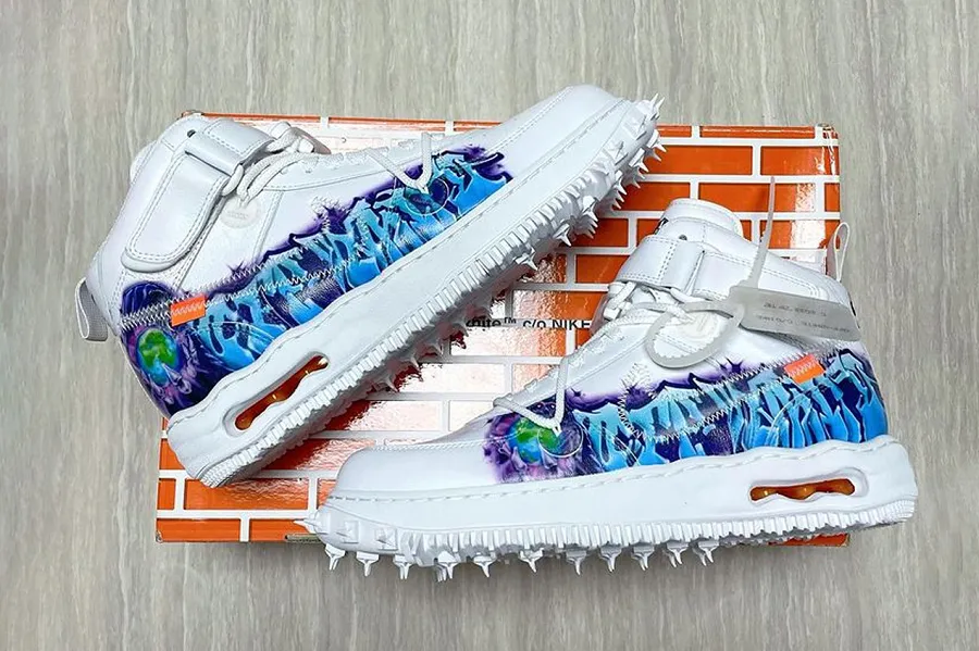 Nike air force 1 x off white blue store